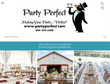 Tablet Screenshot of partyperfect.com